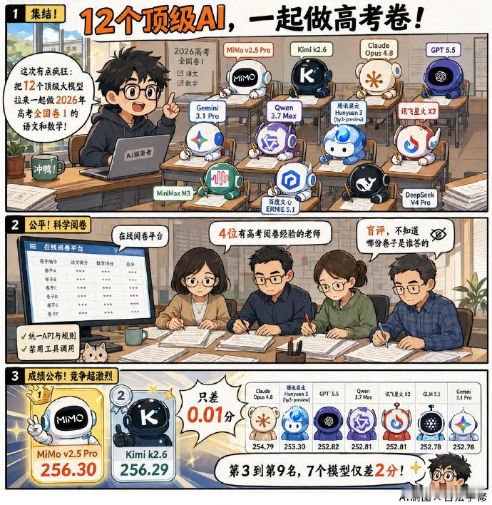 【这届AI能考上985吗 】今日，复旦 NLP 实验室、上海 AI 实验室 Op
