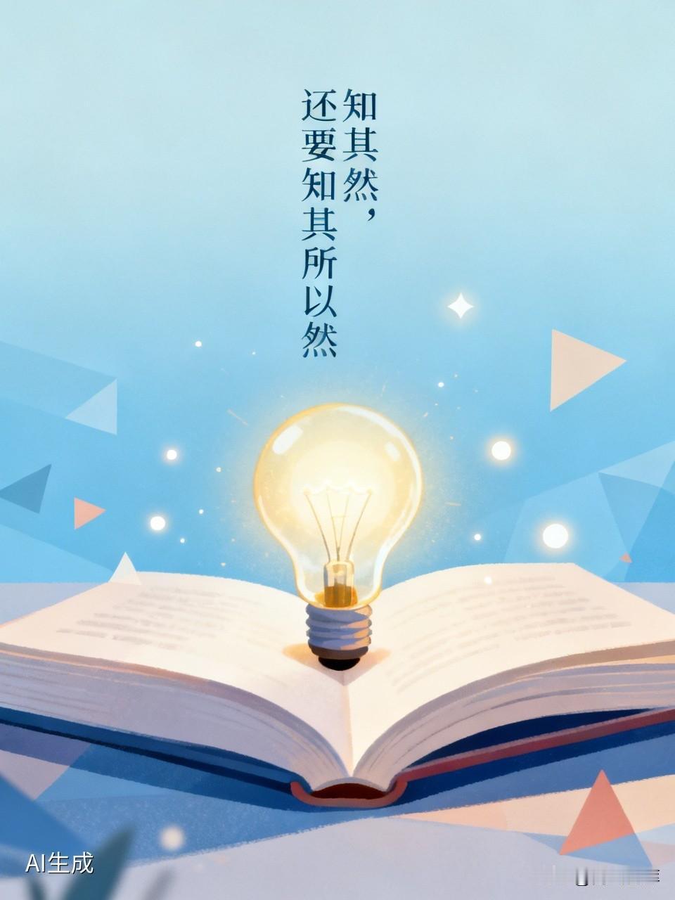“知其然，还要知其所以然”意思是，做学问或解决问题时，不能只满足于知道表面现象或