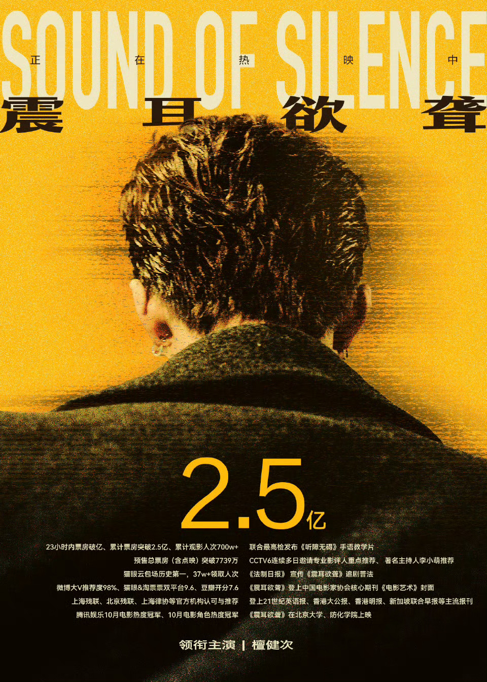 恭喜《震耳欲聋》票房破2.5亿，成为2025年为数不多实现盈利的华语电影。关键累