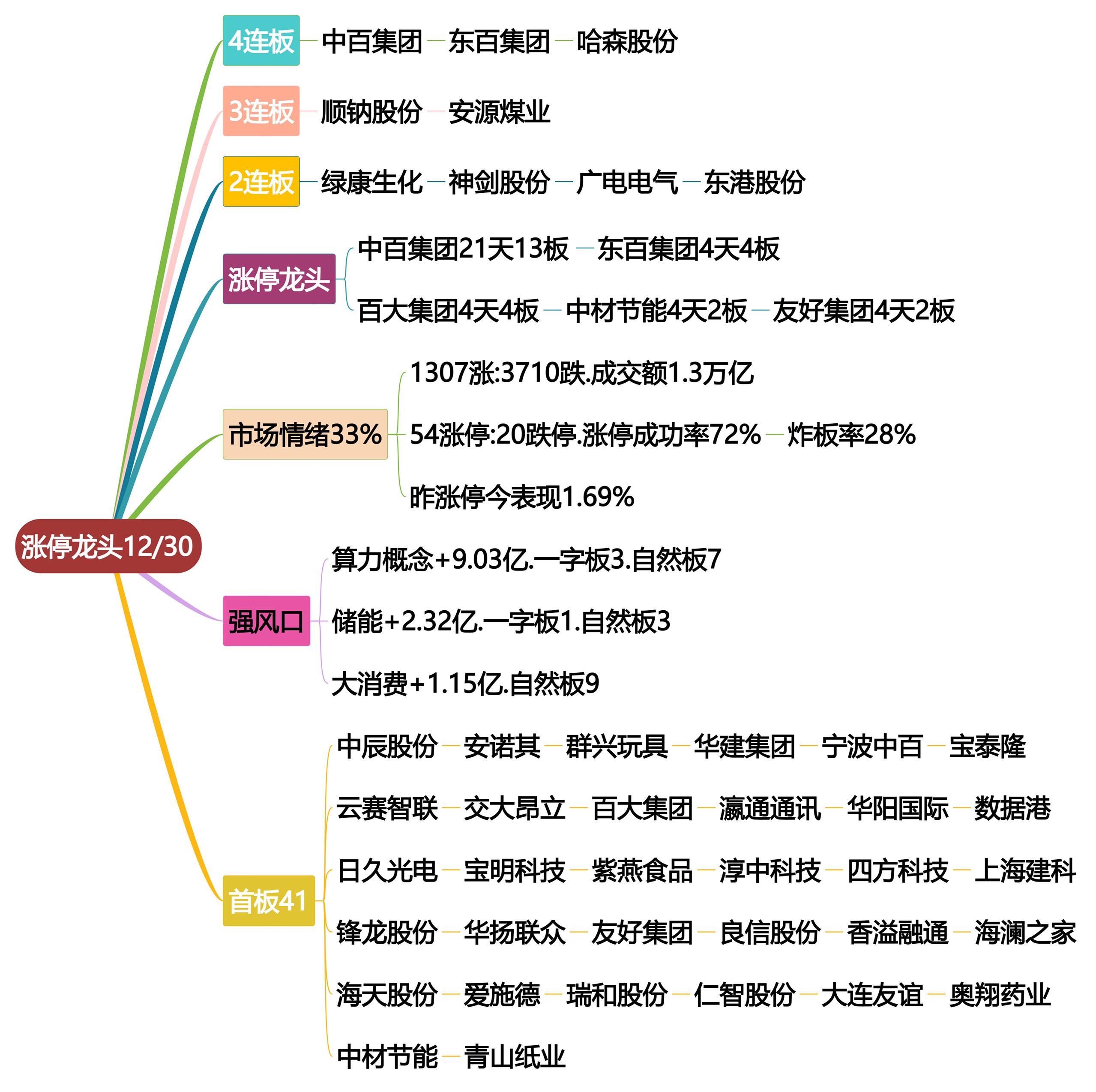 12月30日涨停龙头复盘！股票