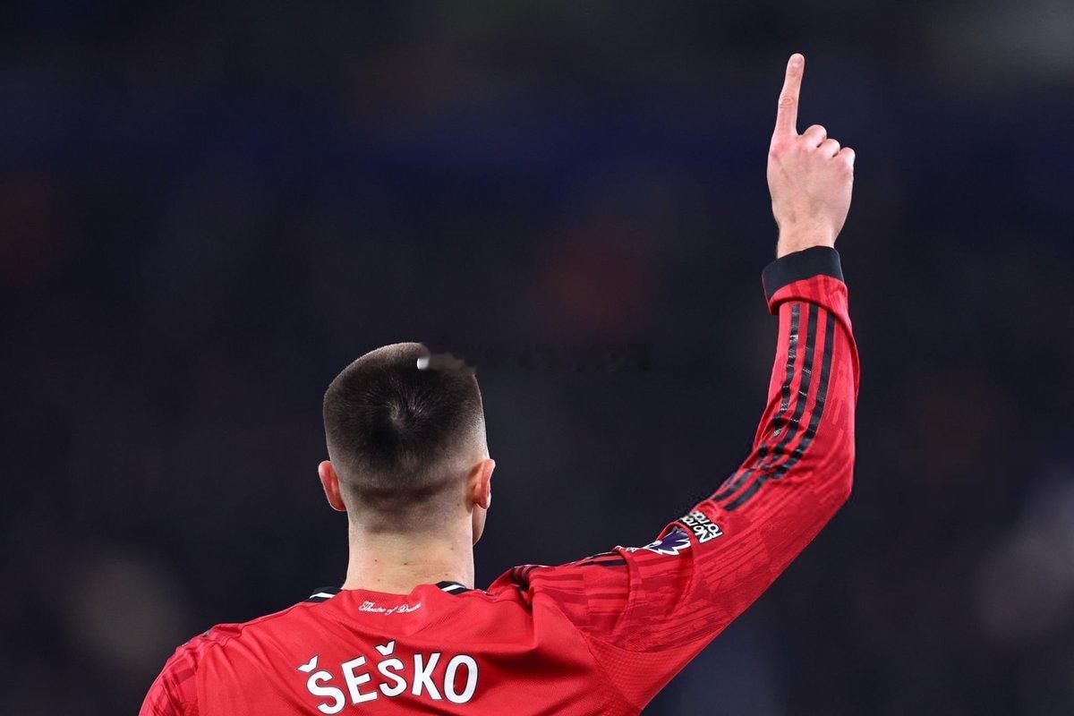 埃弗顿0比1曼联Benjamin Sesko 