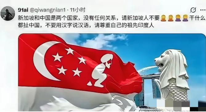 恶搞新加坡国旗的梗图在外网传开了！本来"印加坡"这三个字就够让官方头疼的了，这下