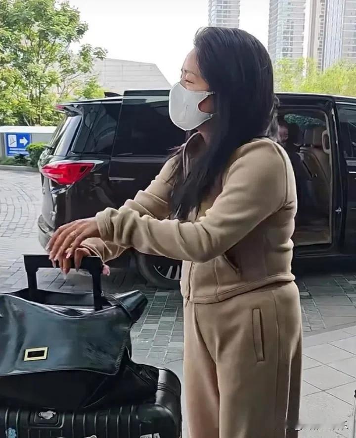 #路人视角下的何洁#婚后的何洁一直深入简出，这次出现又要重新定义了.......