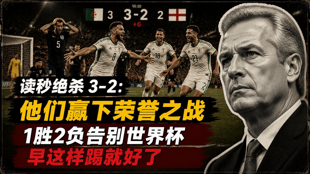 读秒绝杀 3-2：他们赢下荣誉之战 1胜2负告别世界杯 早这样踢就好了
一支身价