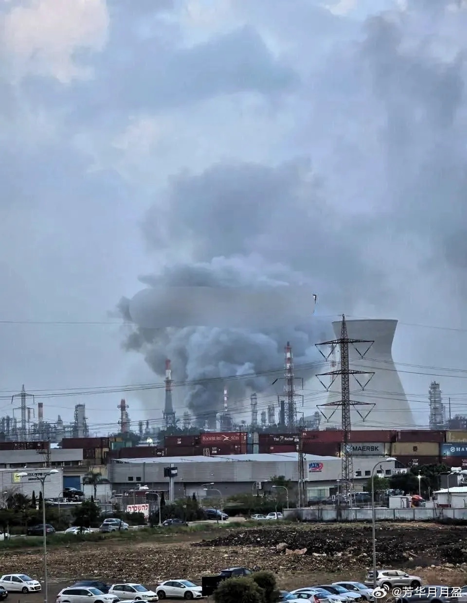 一枚伊朗导弹击中了以色列最大炼油厂——海法炼油厂（巴赞），该厂供应以色列约50%