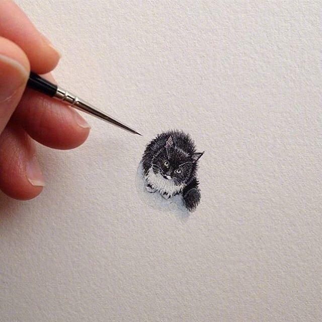 微小的猫画