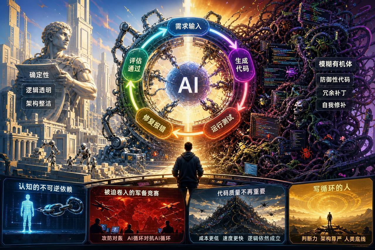 【代码变“生物”：当AI不再只是辅助，而是进入自动循环】

现在的AI编程正从“