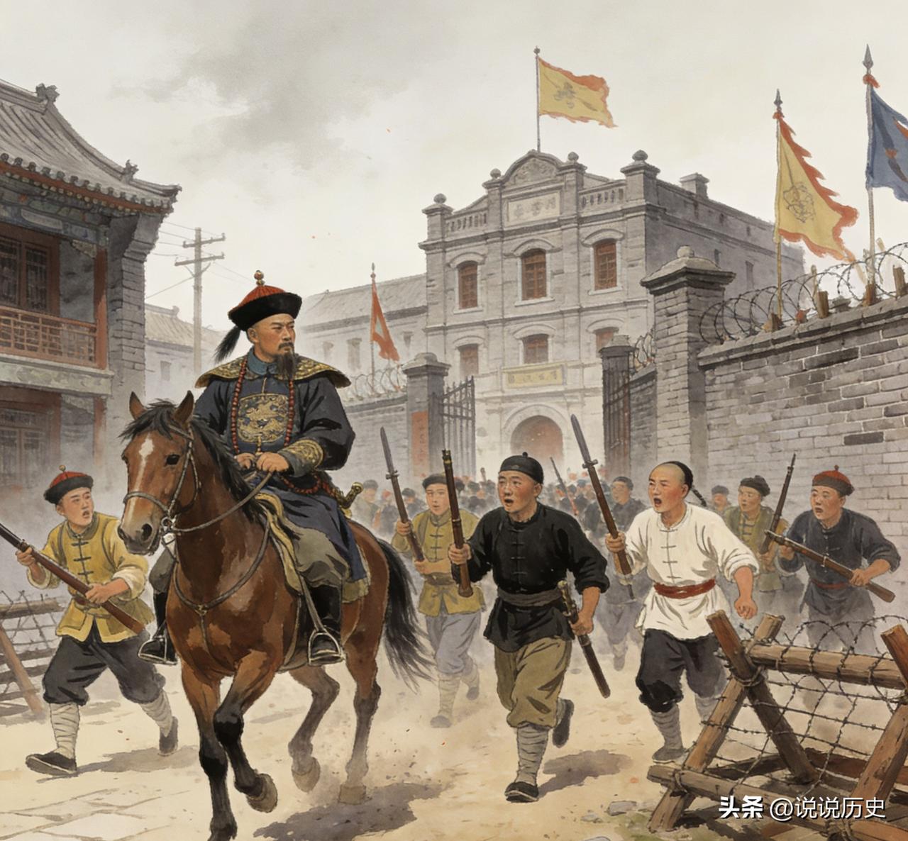 庚子事变后，洋人要求清政府处死一批主战派大臣。当名单递给慈禧时，慈禧圈下一个名字