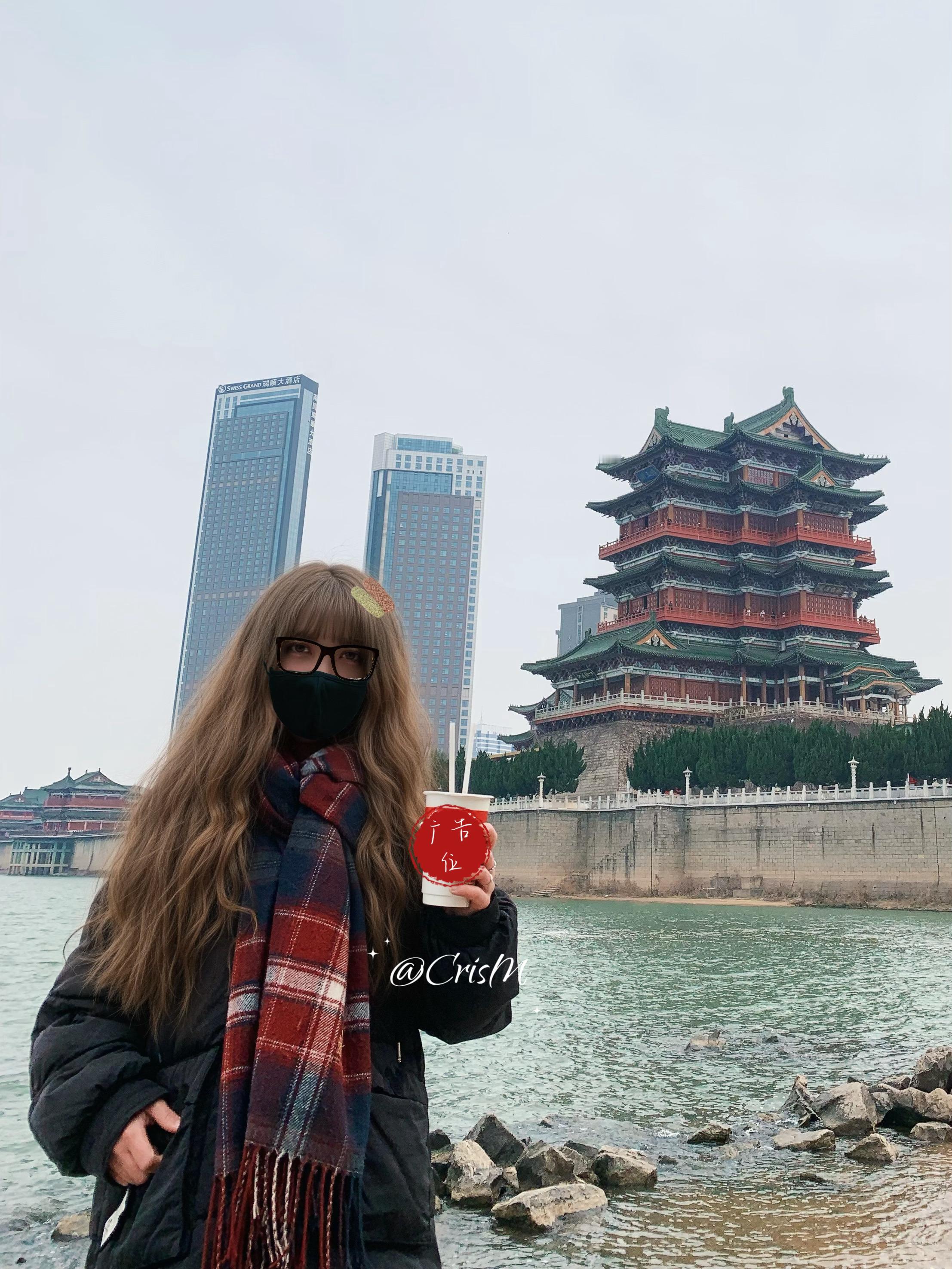 吹着大风拍上和我现哥同款的滕王阁江边打卡照了 南昌·滕王阁