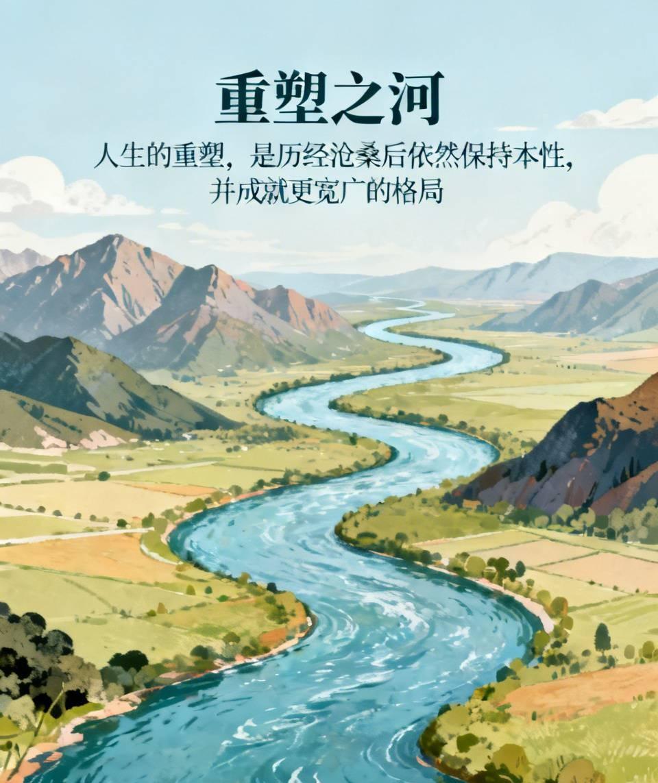 重塑之河
河流在平原上蜿蜒，遇山则绕，遇壑则填。它从不试图改变山的形状，而是重塑