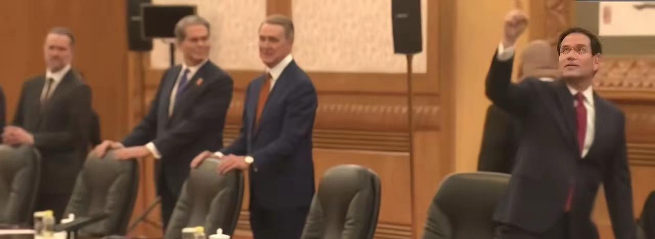 卢比奥踏入人民大会堂，瞬间被东方建筑之美震撼

人民大会堂礼仪 人民大会堂夜景 