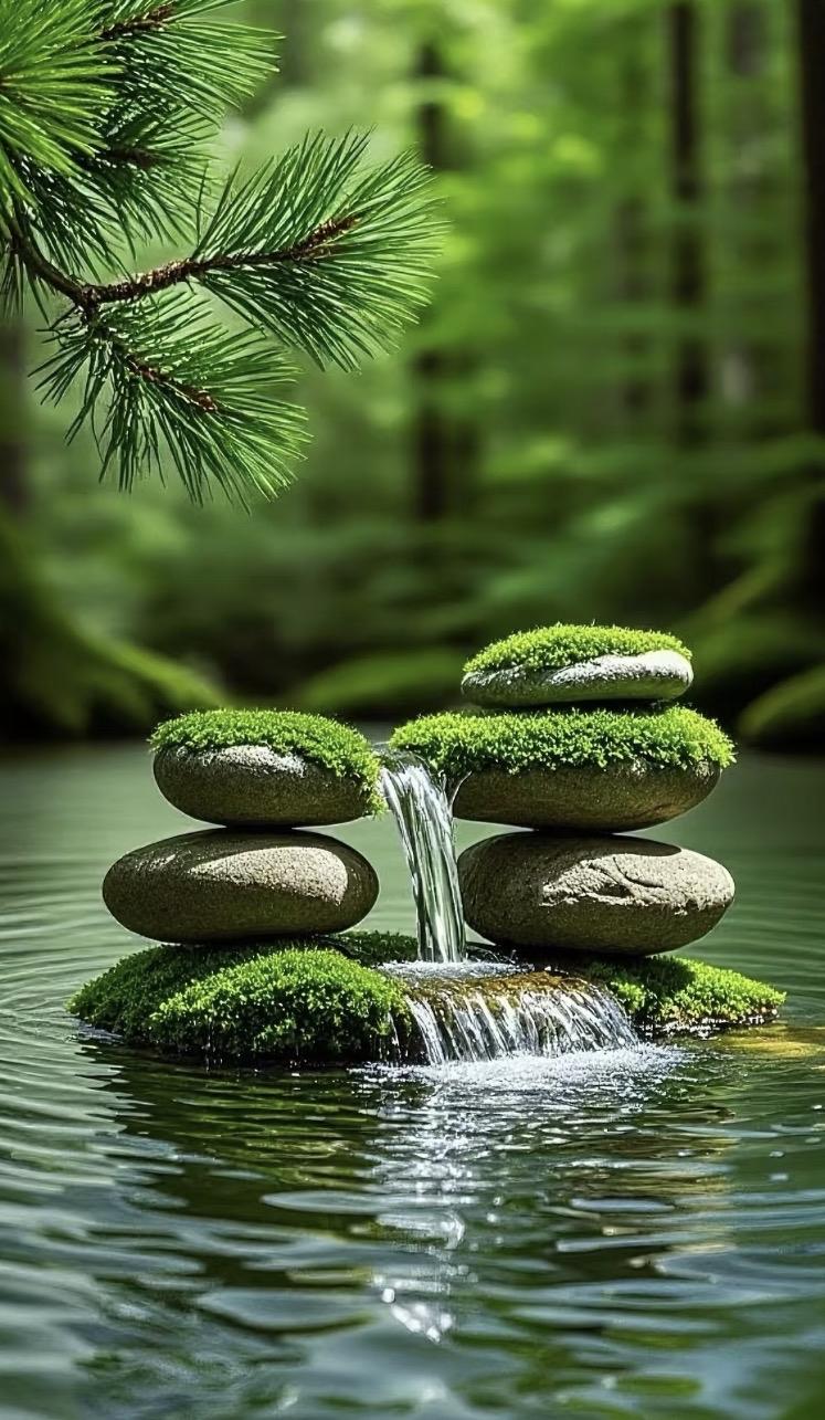 上联：石上寒泉咽旧弦
下联：林间落叶诉秋声