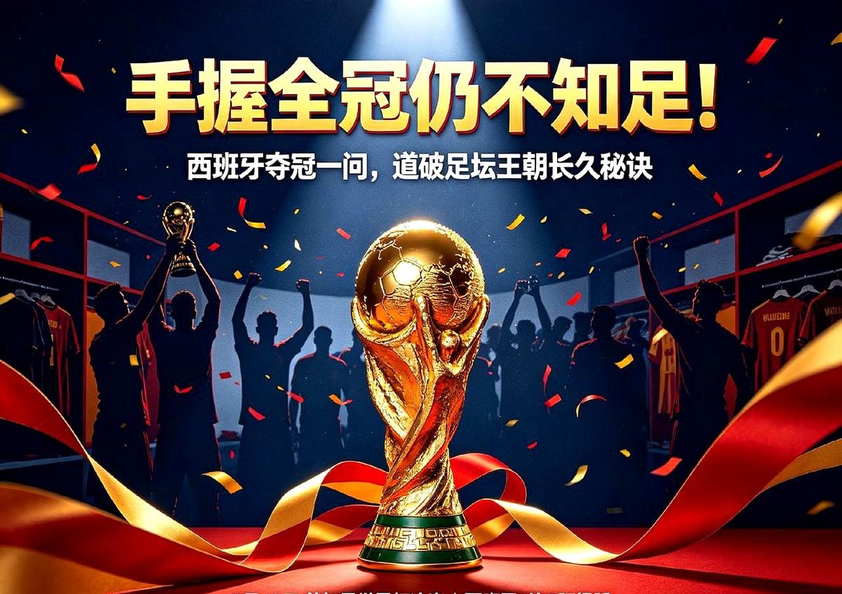 美加墨世界杯决赛刚结束，西班牙更衣室里，一群老将围住主帅德拉富恩特。

香槟还没
