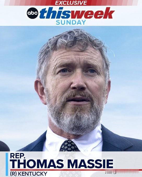 共和黨众议员托马斯·马希，极力主张全部公开爱波斯坦案文件，也与特朗普渐行渐远。