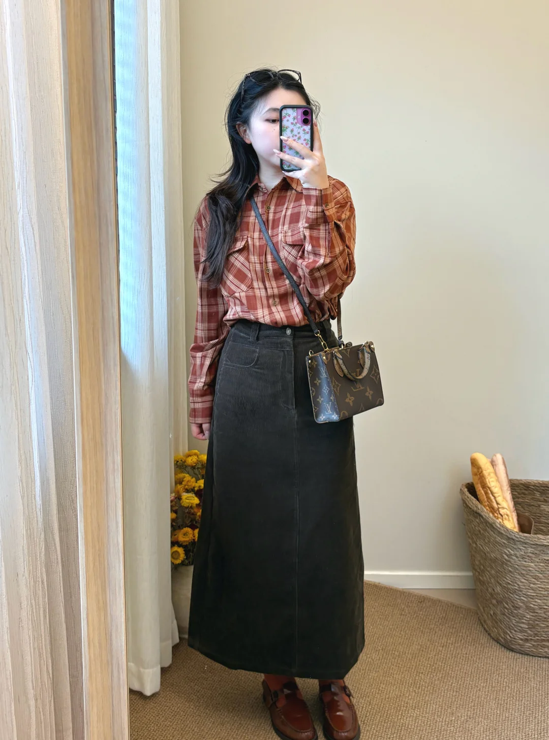 👜衬衫裙子好复古！