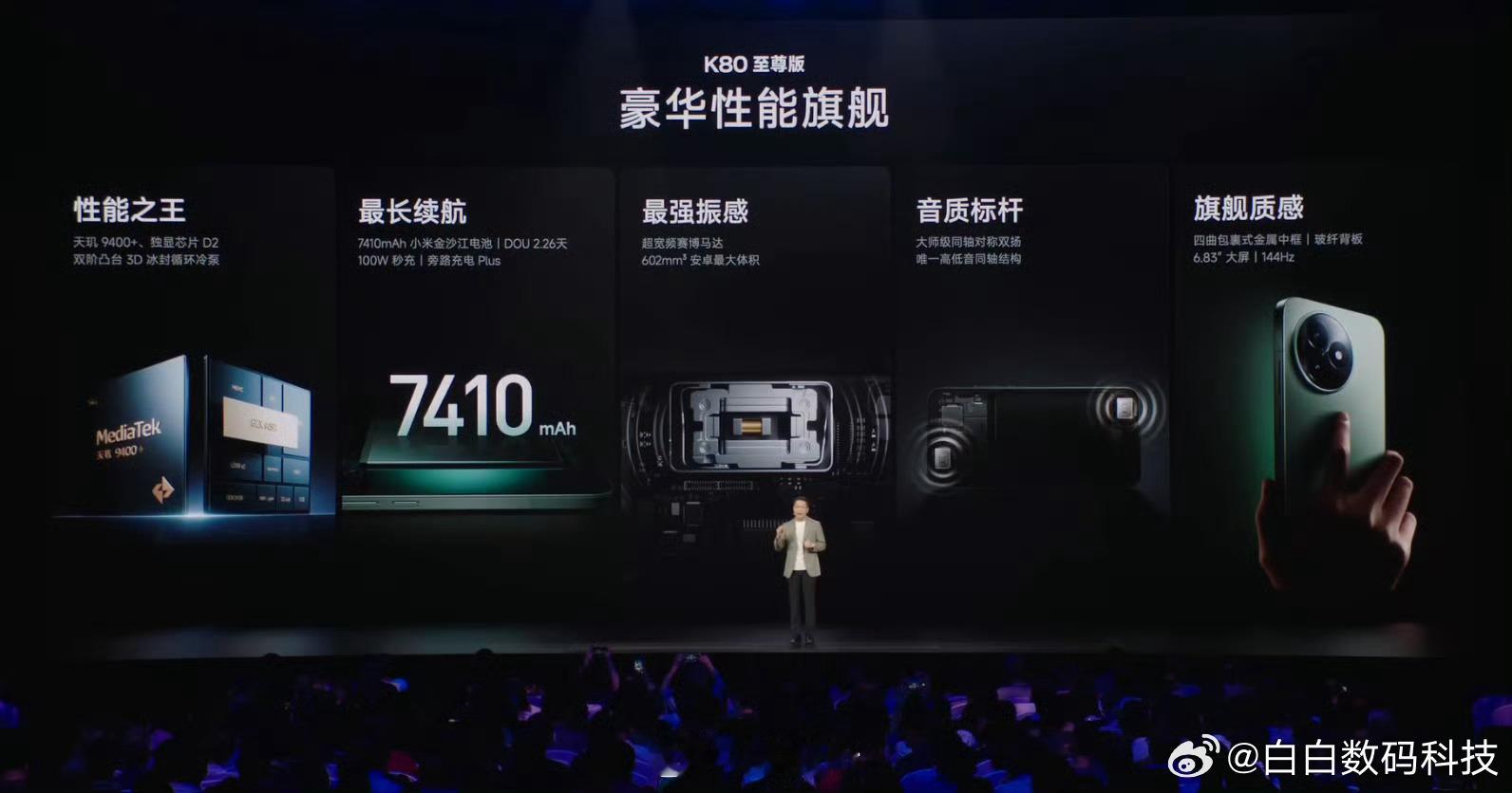 K80至尊版终于把旁路充电给安排上了，马达也用上了0916C，超声波指纹等等售价