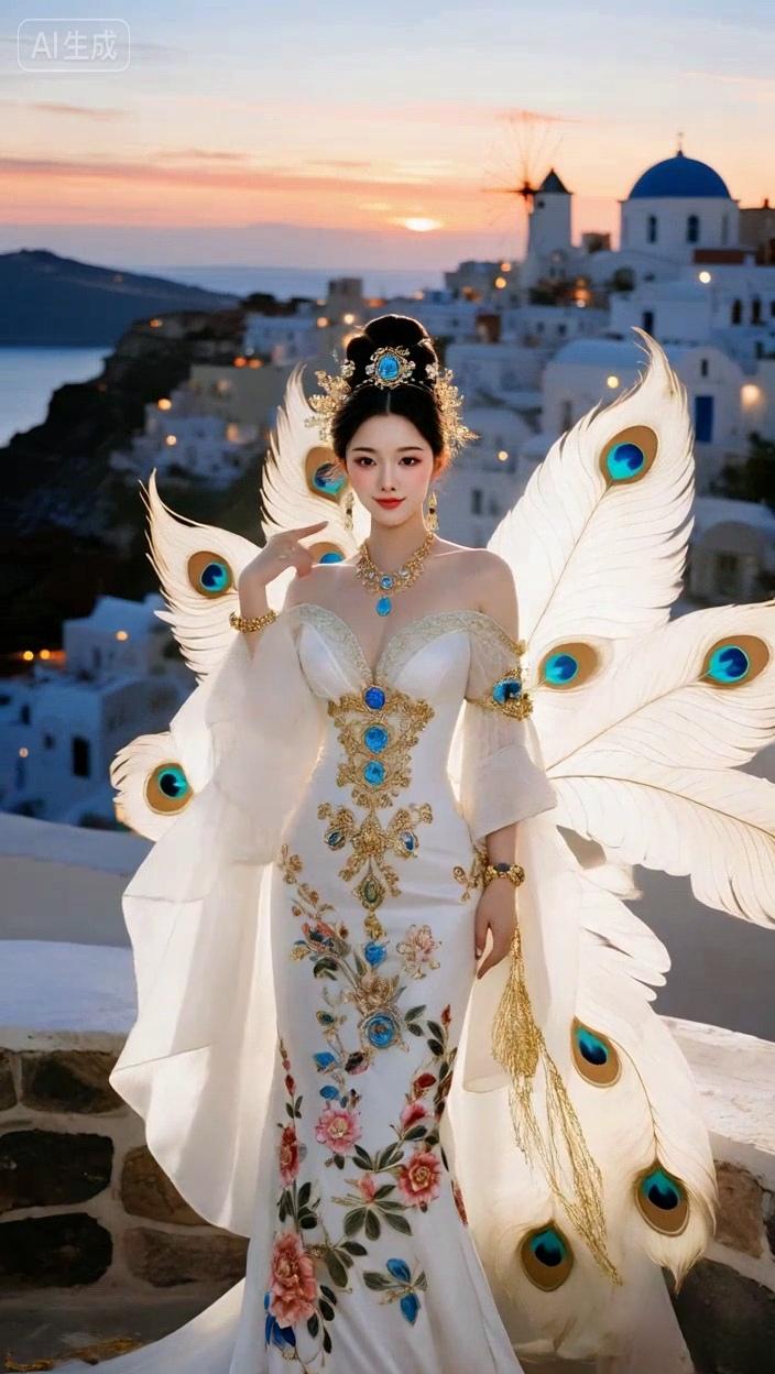 七绝●倾情演绎/古韵   

夜幕来临美晚霞，
华灯正上亮千家。
天台放眼犹开阔