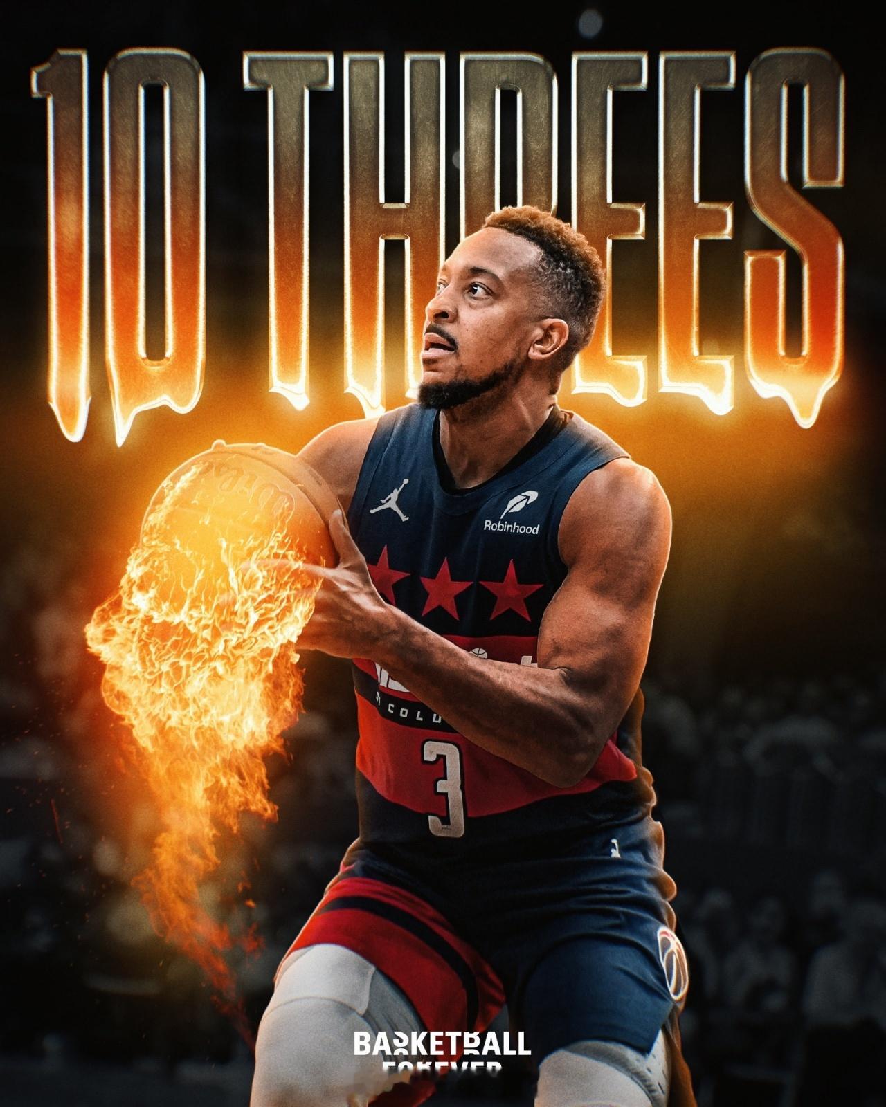 13中10太准啦！麦科勒姆单场狂飚10记三分 追平本赛季联盟纪录nba体育 11