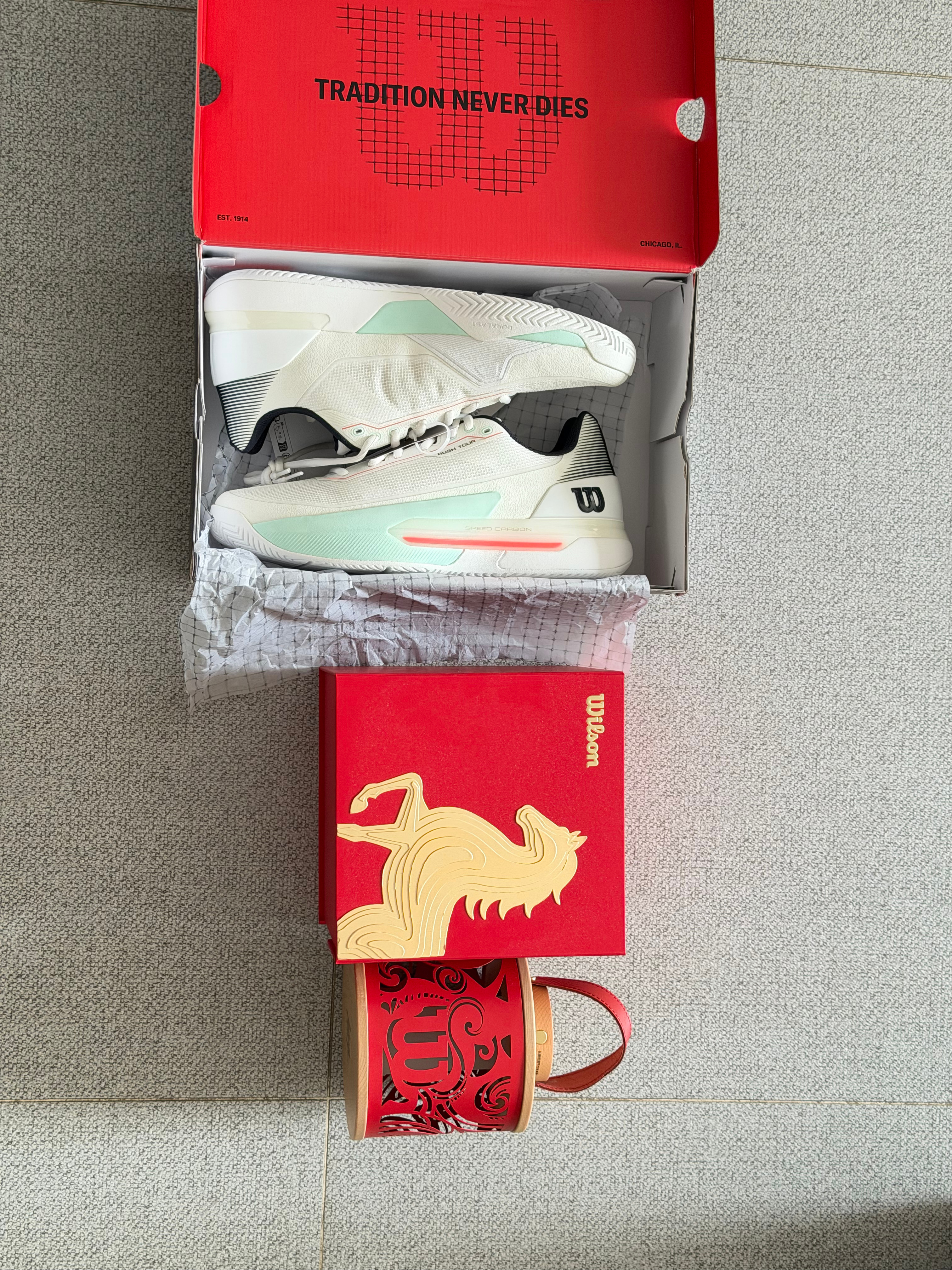 大脚怪终于拿到了自己的Rush tour 5网球鞋。今天开始将展开几天的测评，大