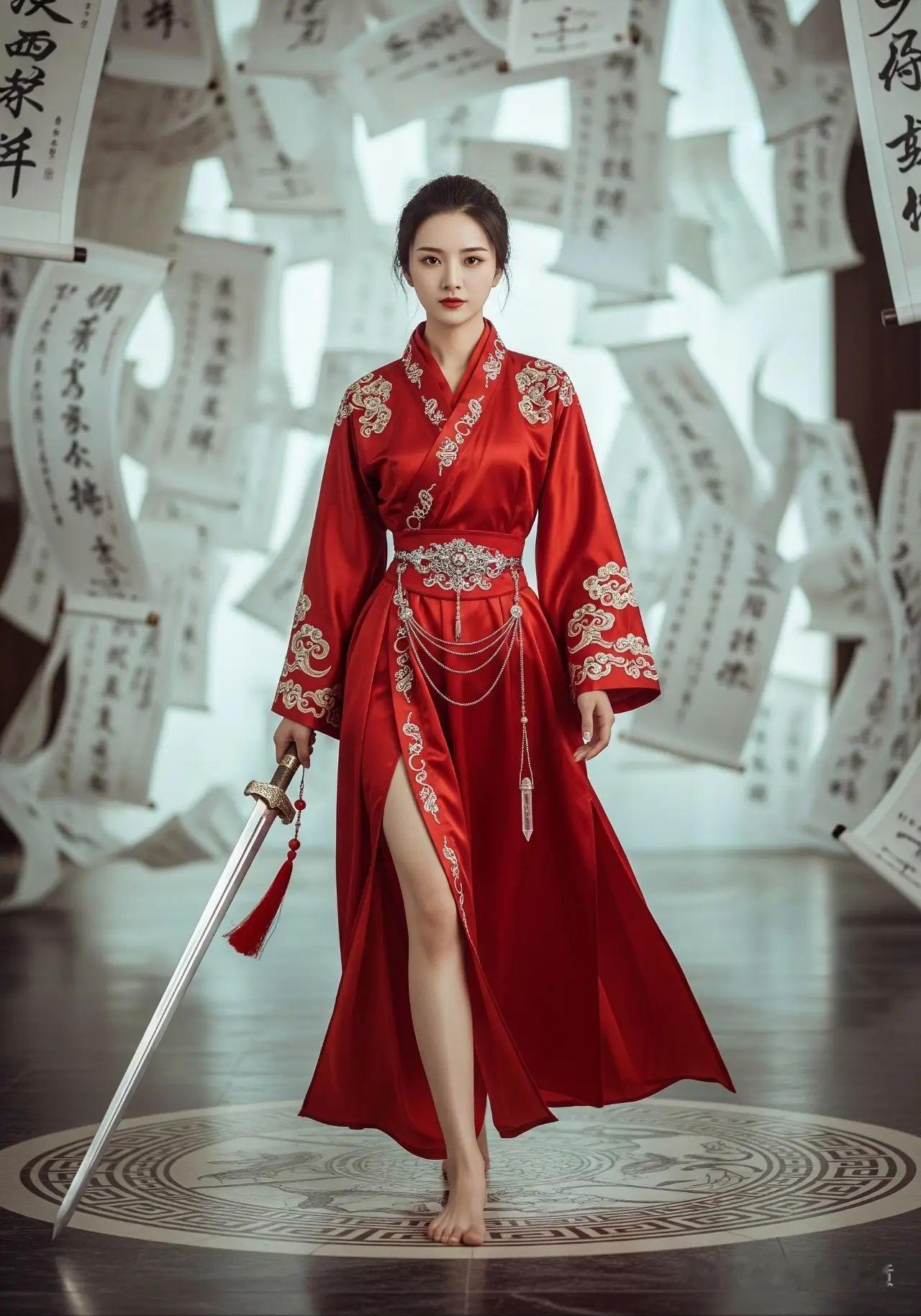 巾帼不让须眉。
一舞倾城，一剑惊鸿。
她以剑为笔，以血为墨，不书写风花雪月，只为