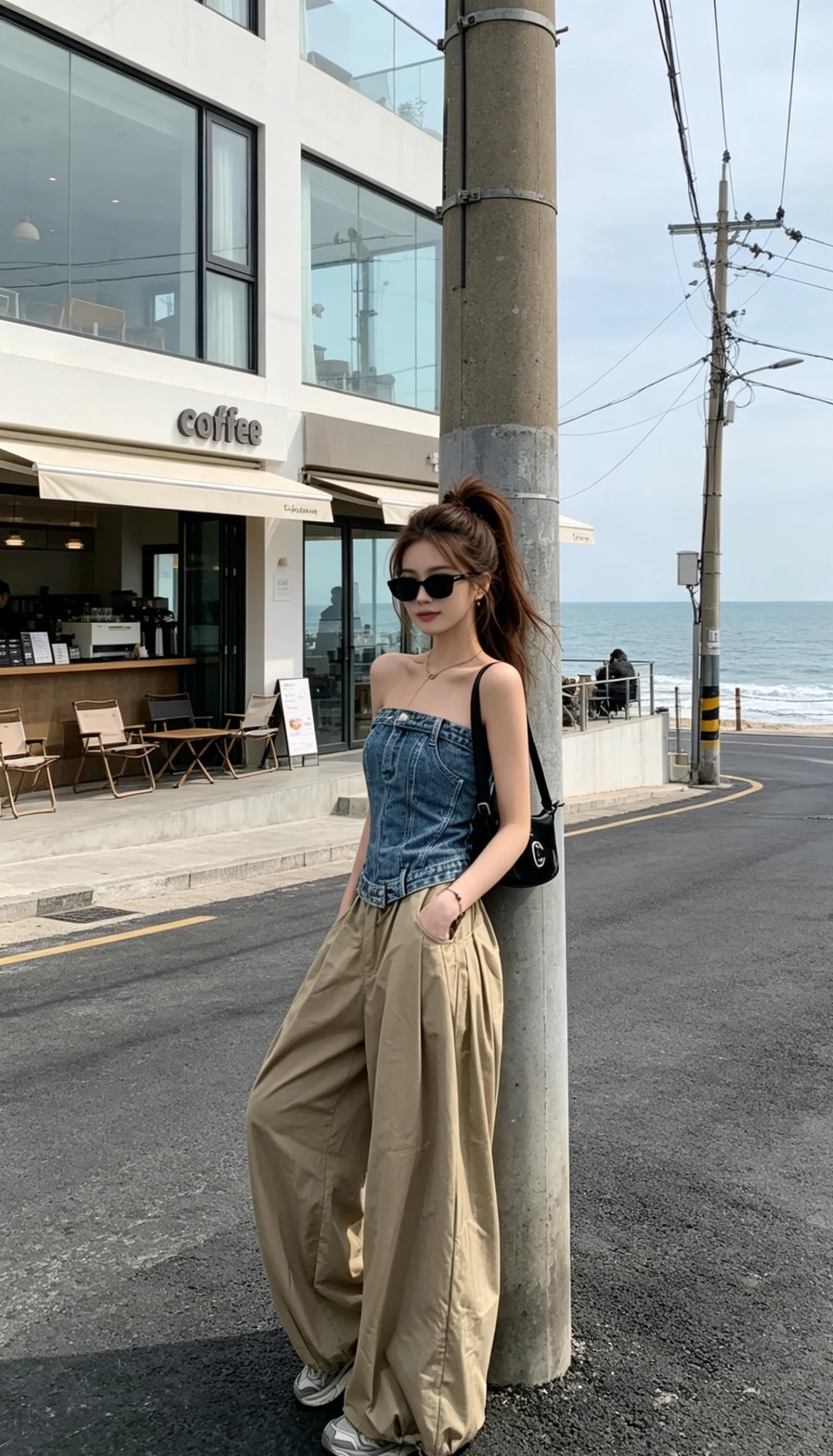 夏季绝美抹胸上衣