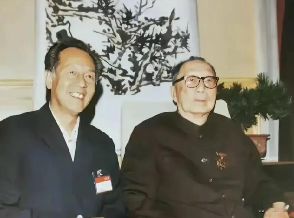 这是1986年黄旭华院士看望聂荣臻元帅时的合影。聂帅是建国后国防建设事业的领导人