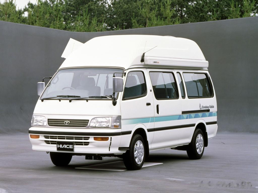 几款细节略有差异的90年代丰田H100海狮Cruising Cabin露营车，是