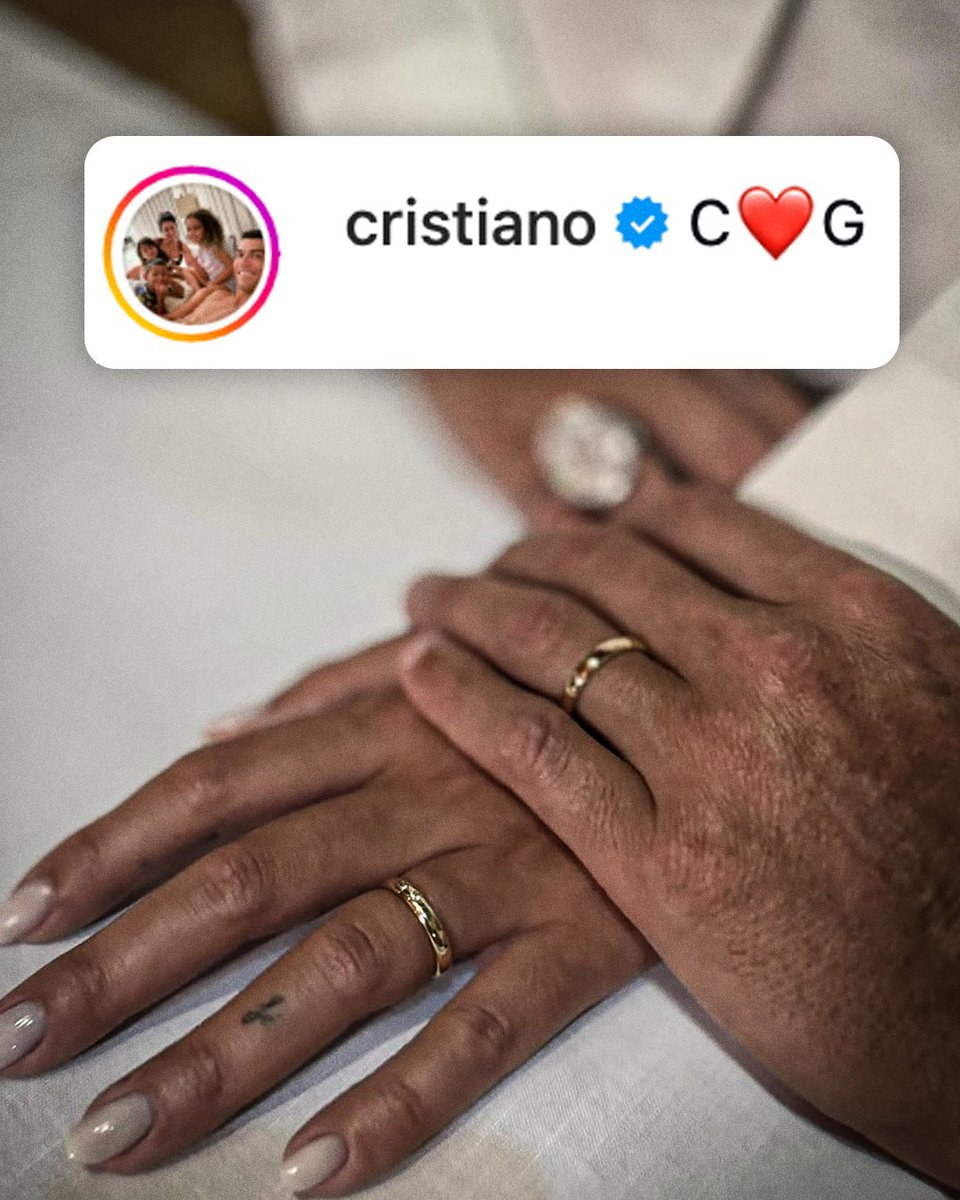 C罗宣布结婚 恭喜C罗、乔治娜喜结连理C💗 G 