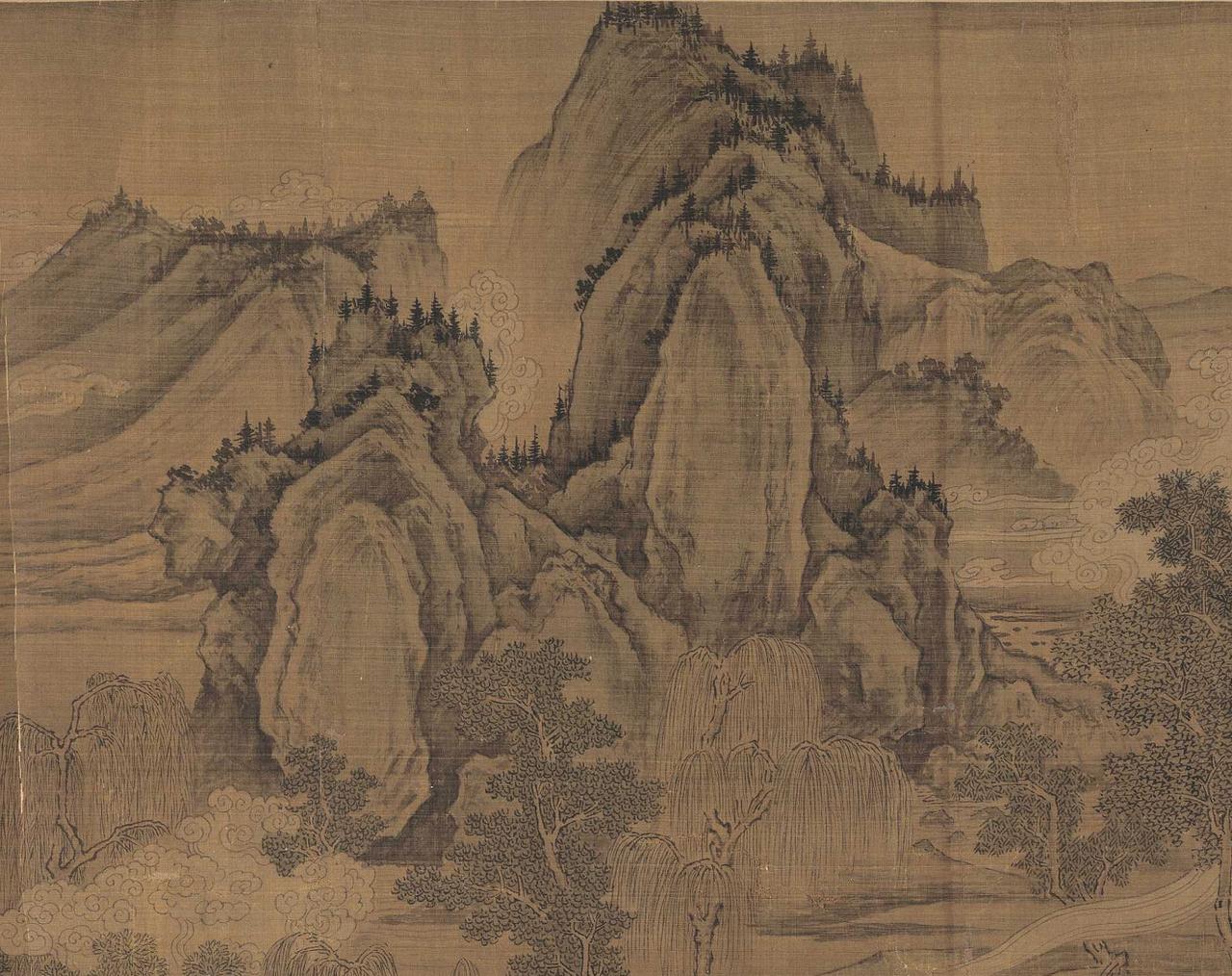 《洛神赋图》有多种版本，北京故宫有甲本和乙本，北京故宫乙本临摹于南宋时期，其中的