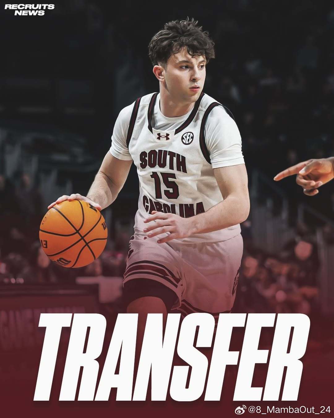 南卡罗来纳大学后卫伊莱·埃利斯(Eli Ellis)计划进入转学窗口这位身高6尺