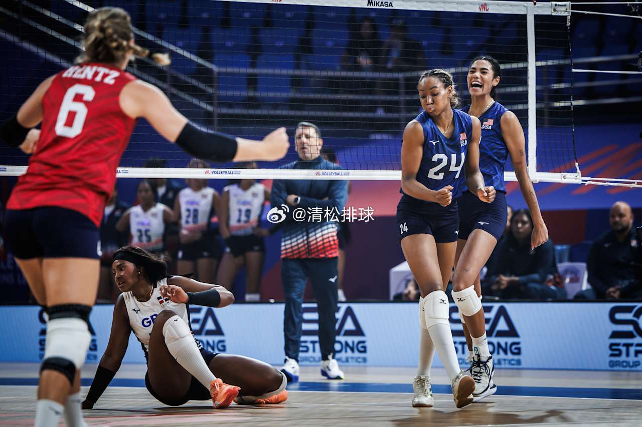 2026年世界女排联赛菲律宾帕西格站多米尼加女排vs美国女排第二局：19-25大