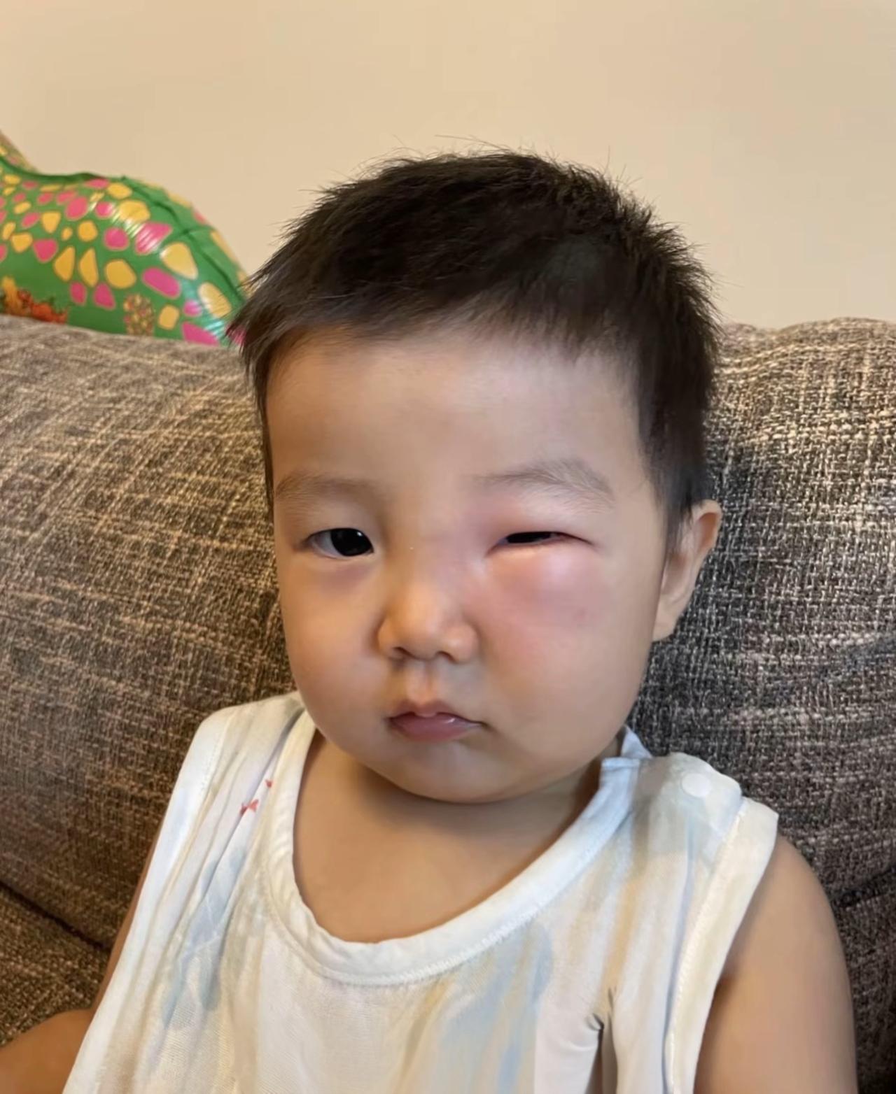 小朋友在外面玩的时候，被蜜蜂扎了一下，哭着回家告诉妈妈说:
有个一个穿毛衣的苍蝇