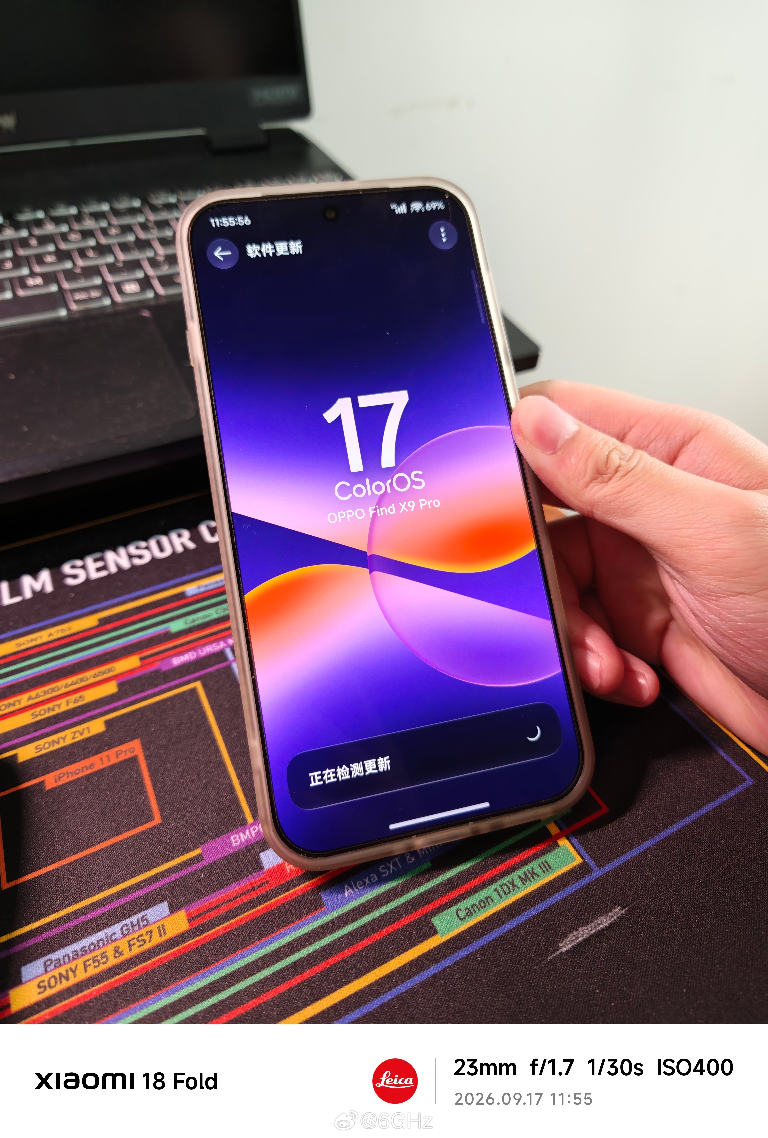 也是用上color os17了不过我的fx9u还没有过审核 ​​​
