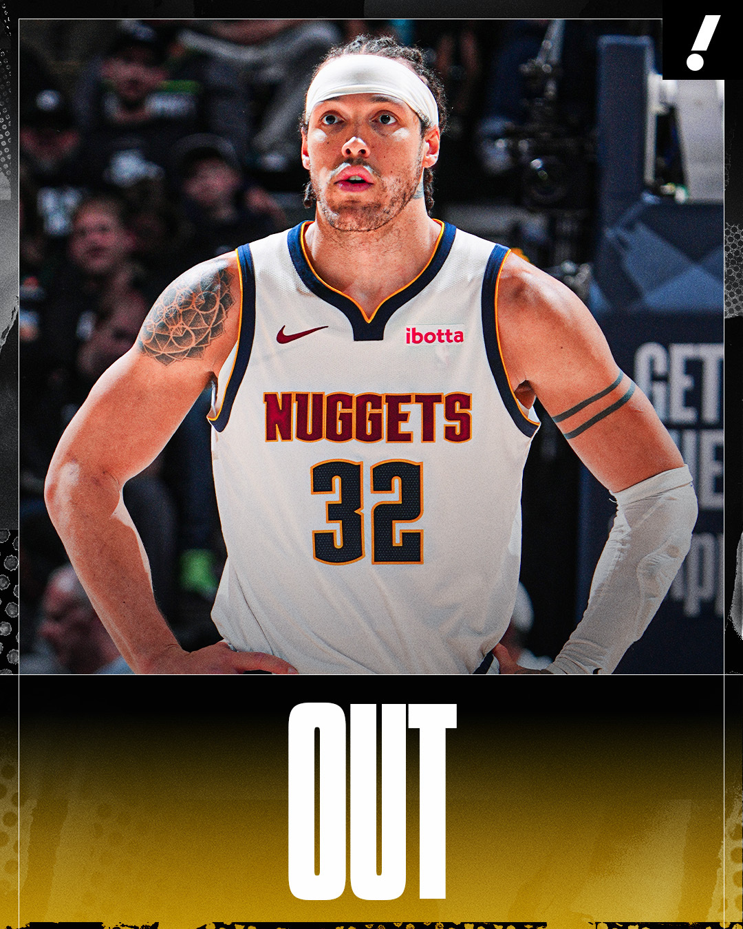 戈登将缺席对阵森林狼的第五场比赛 ！目前掘金大比分1-3落后于森林狼森林狼vs掘