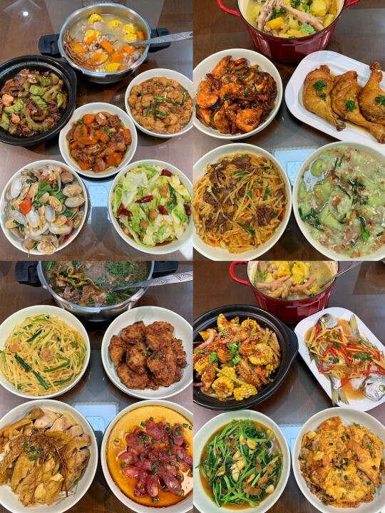 夏日晚餐合集丨在家做饭真的太香了~