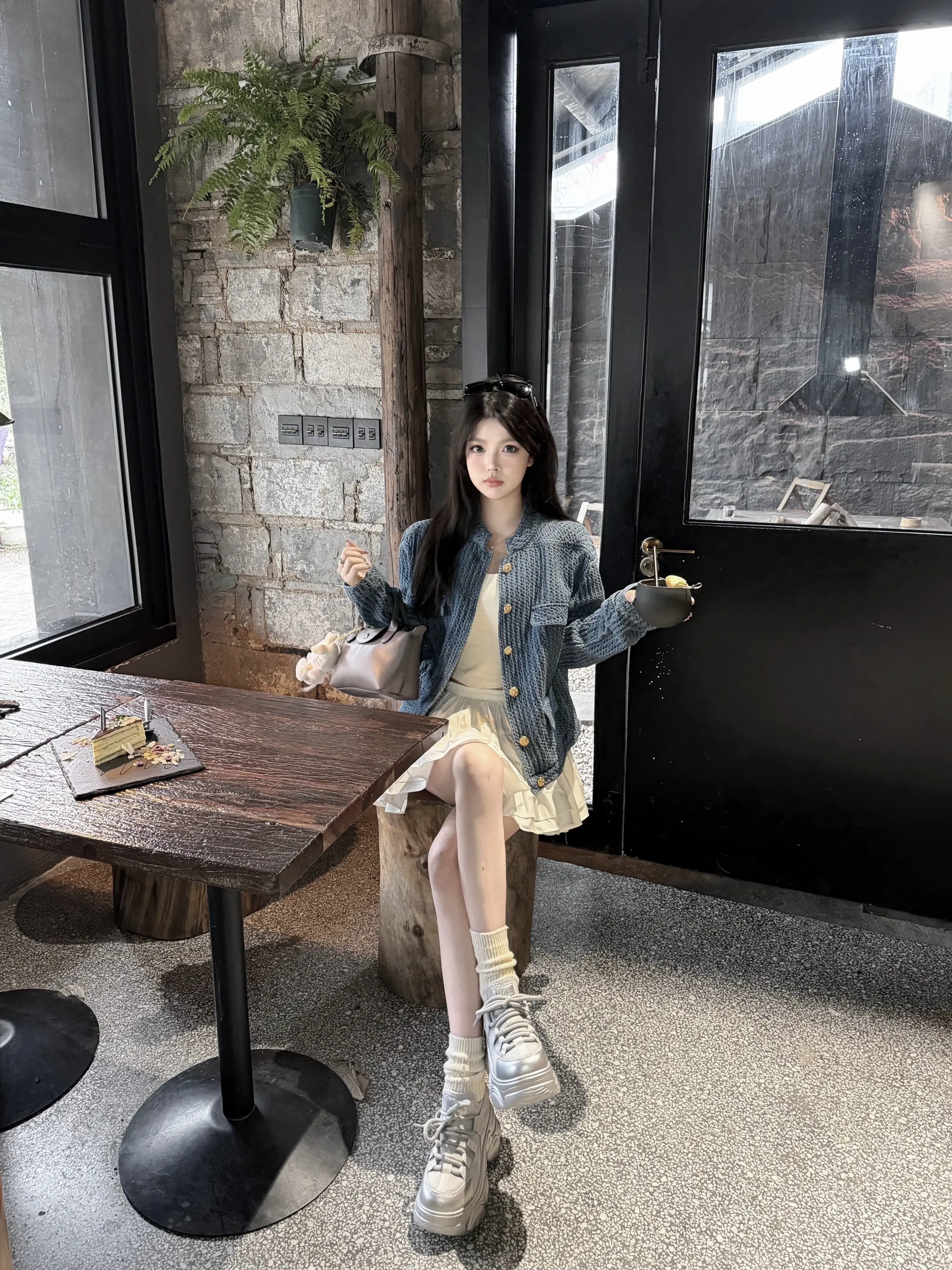 入春第一件牛仔小香~