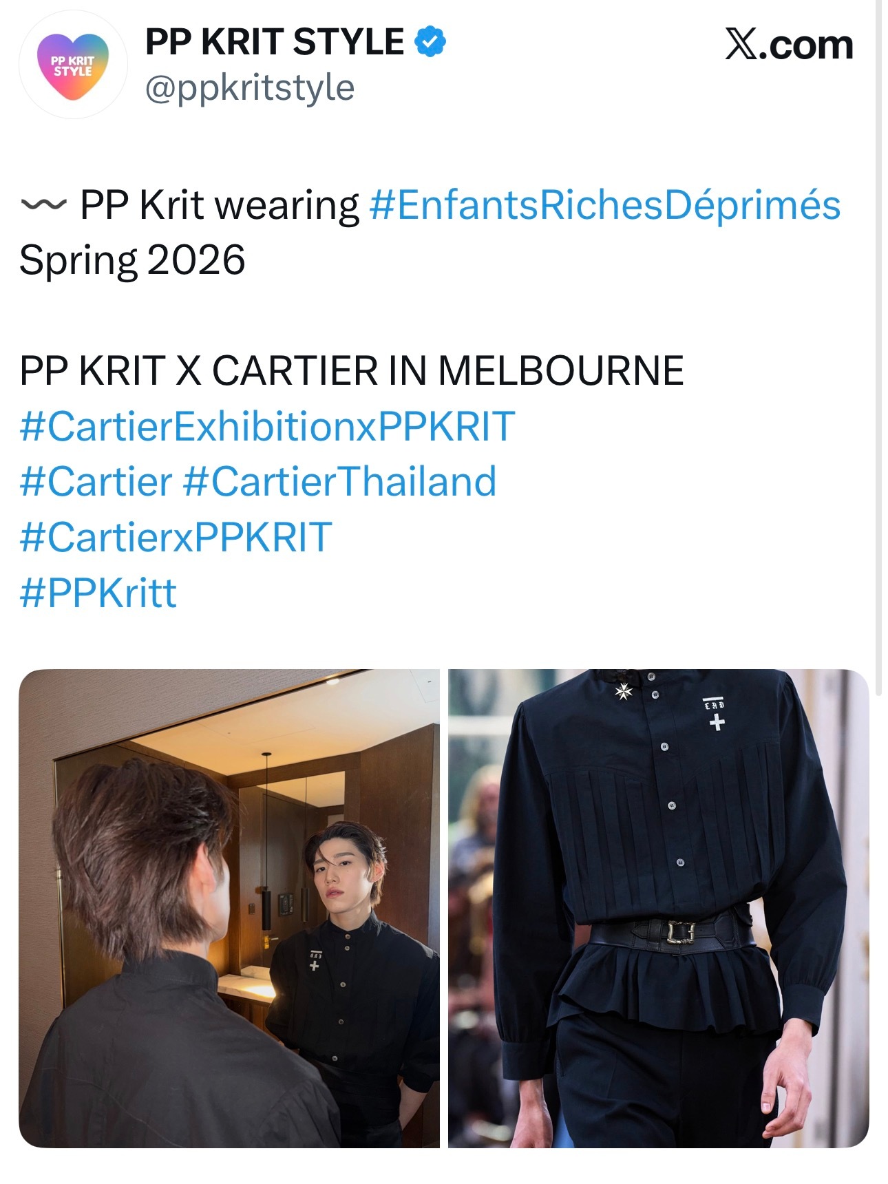 ppkritstyle更新〰️ PP Krit 身穿 Enfants Riche