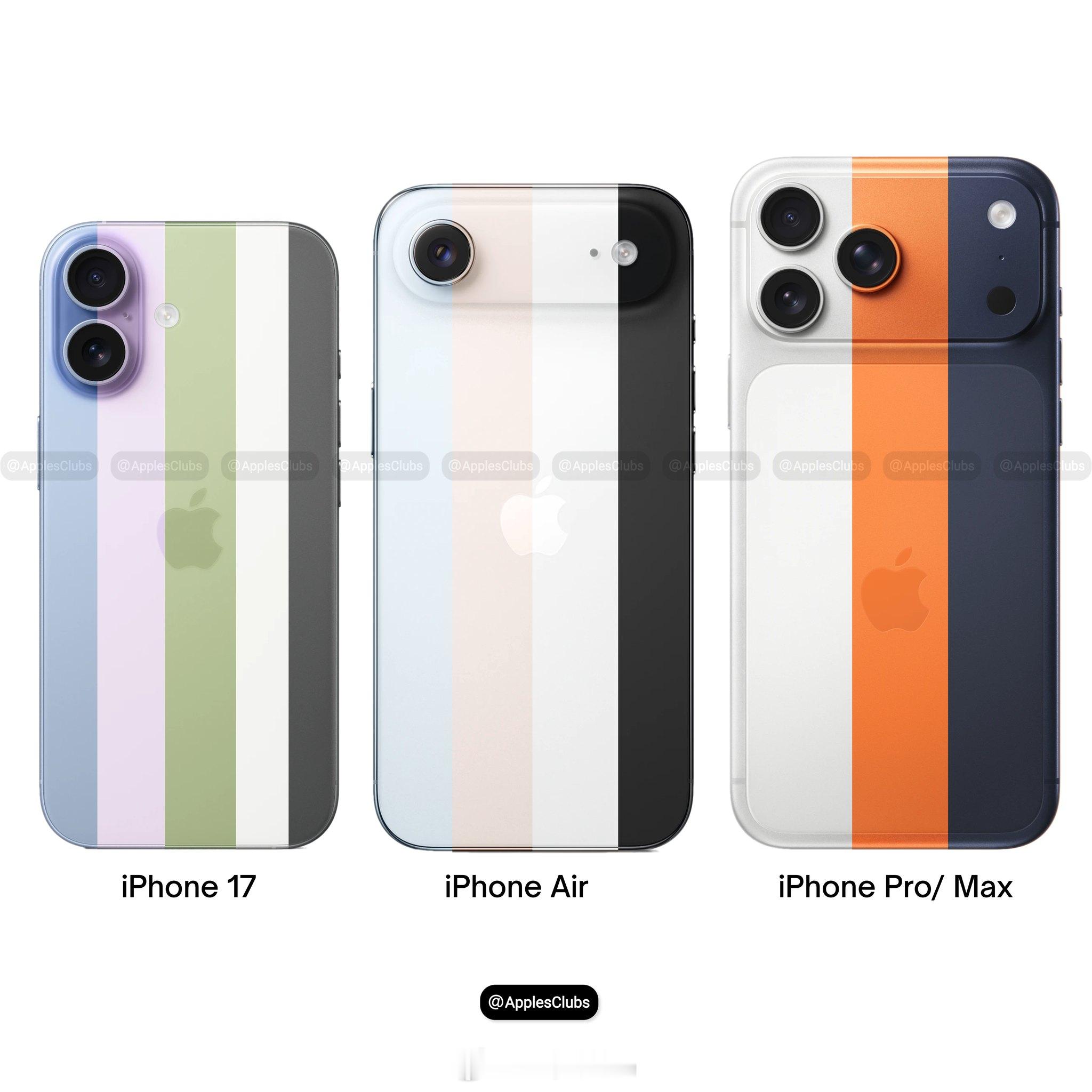 另一视角的iPhone 17系列的配色你别说，这要是做成手机壳的话，是不是还蛮好