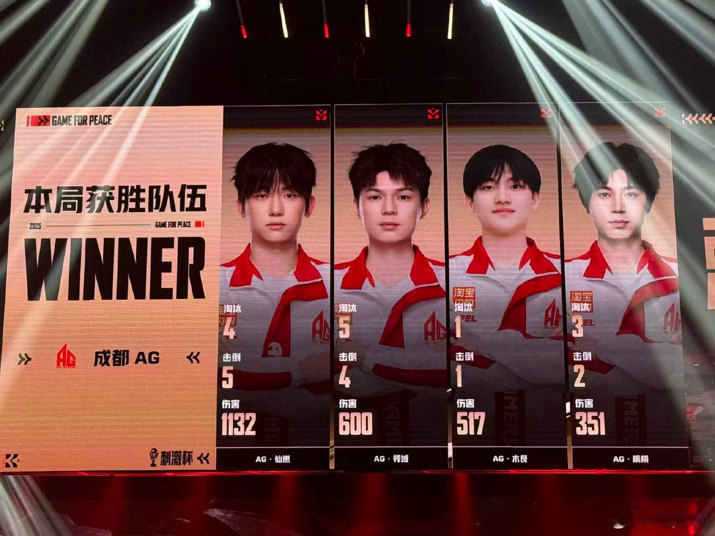 恭喜成都AG！刺激杯首战告捷，全员高光拉满！AG刺激杯开门红