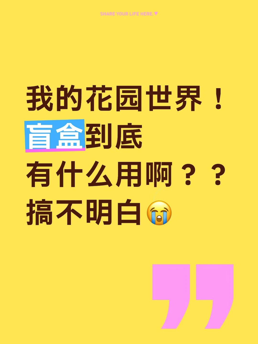 一次端了！！但不知道有啥用😭