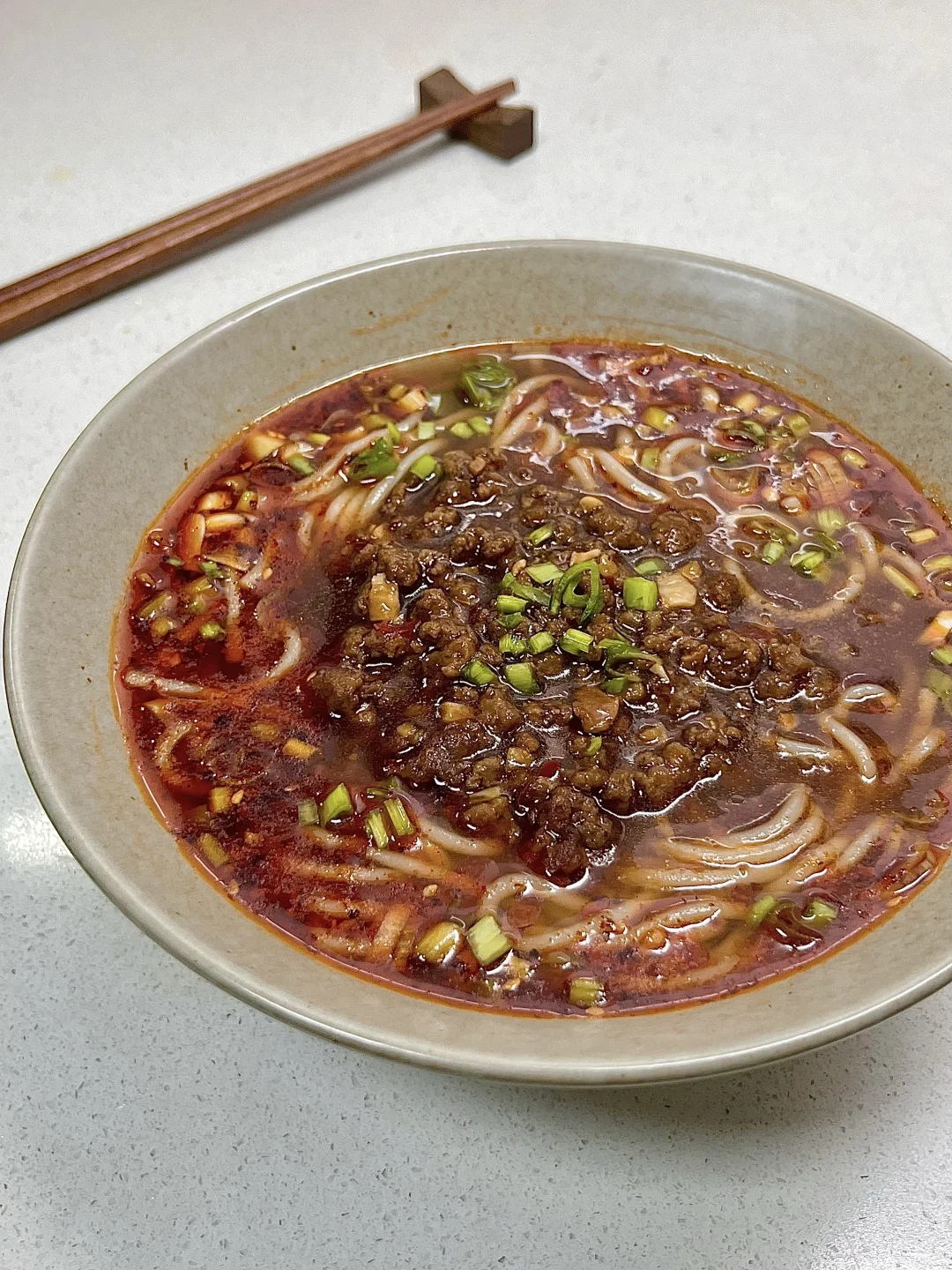 杂酱米线太香了🤤好吃到汤都喝光❗️