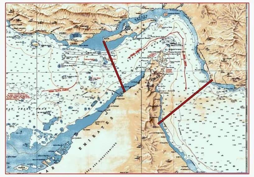 当地时间5月4日，伊朗伊斯兰革命卫队海军当天公布了一份霍尔木兹海峡地区的新地图。