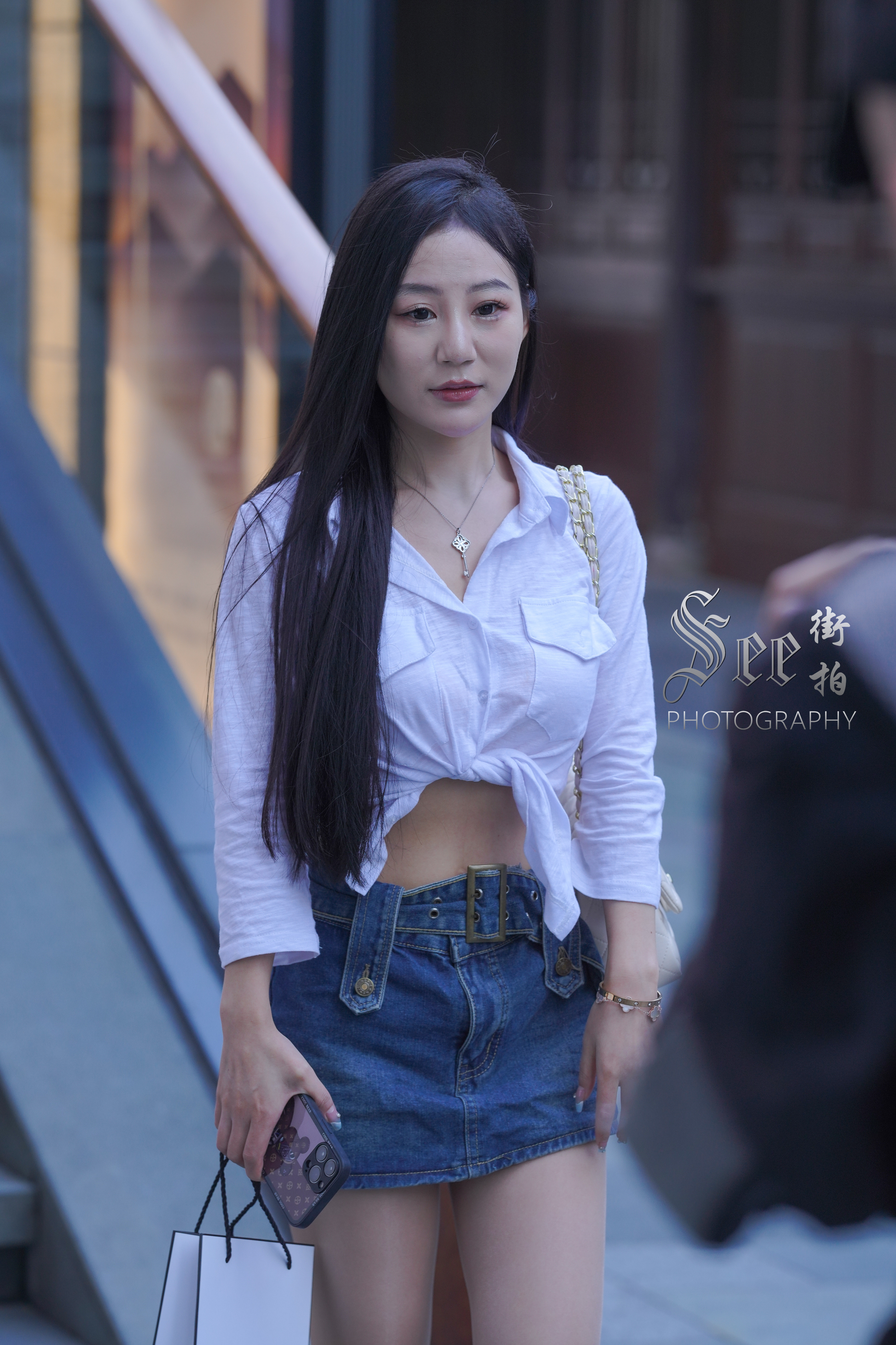 衬衫短裙，魅力精致~~ ​​​