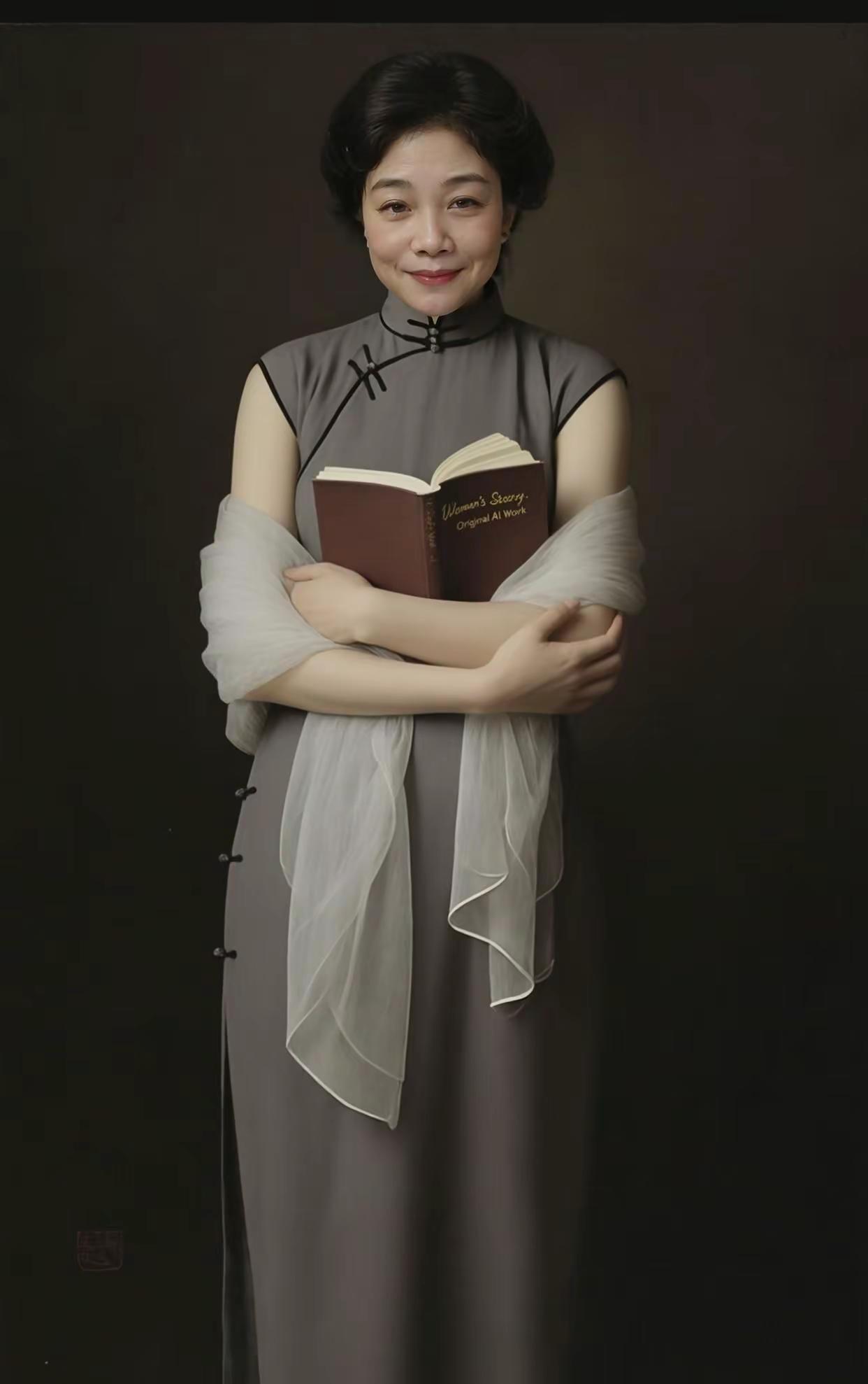 今日分享。AI民国知性写真 ai创作