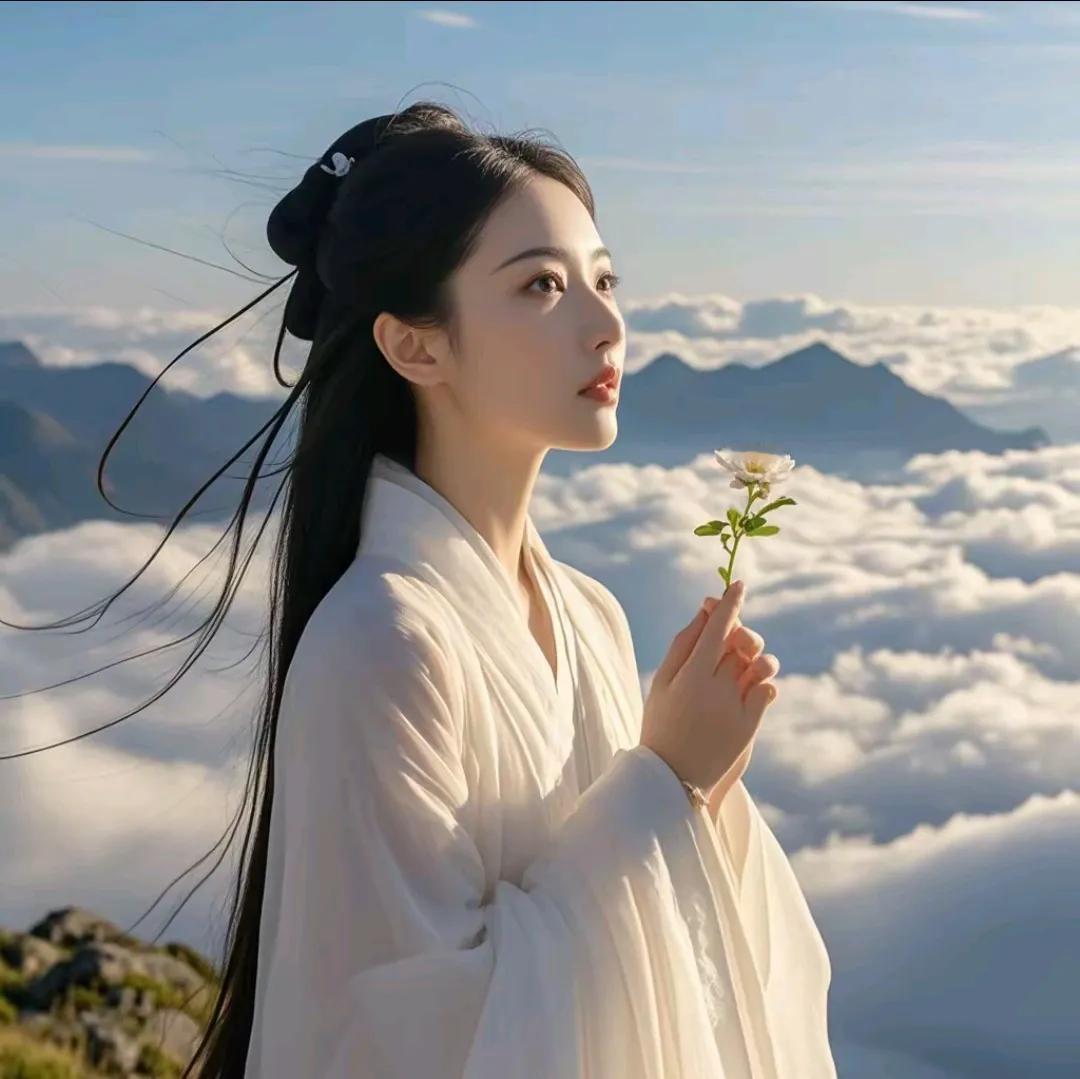 《云端》

浩渺苍穹任我游，
白云飘舞意难休。 
风吹雾散星辰耀，
霞映天开日月