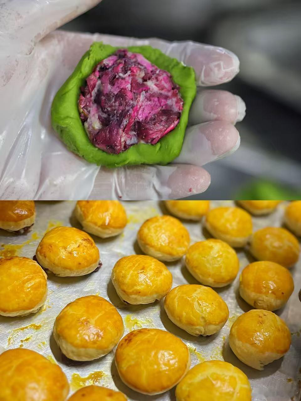 每年我们固定的云南合作伙伴出品，现烤云腿月饼和鲜花饼，真材实料配料干净，每年中秋
