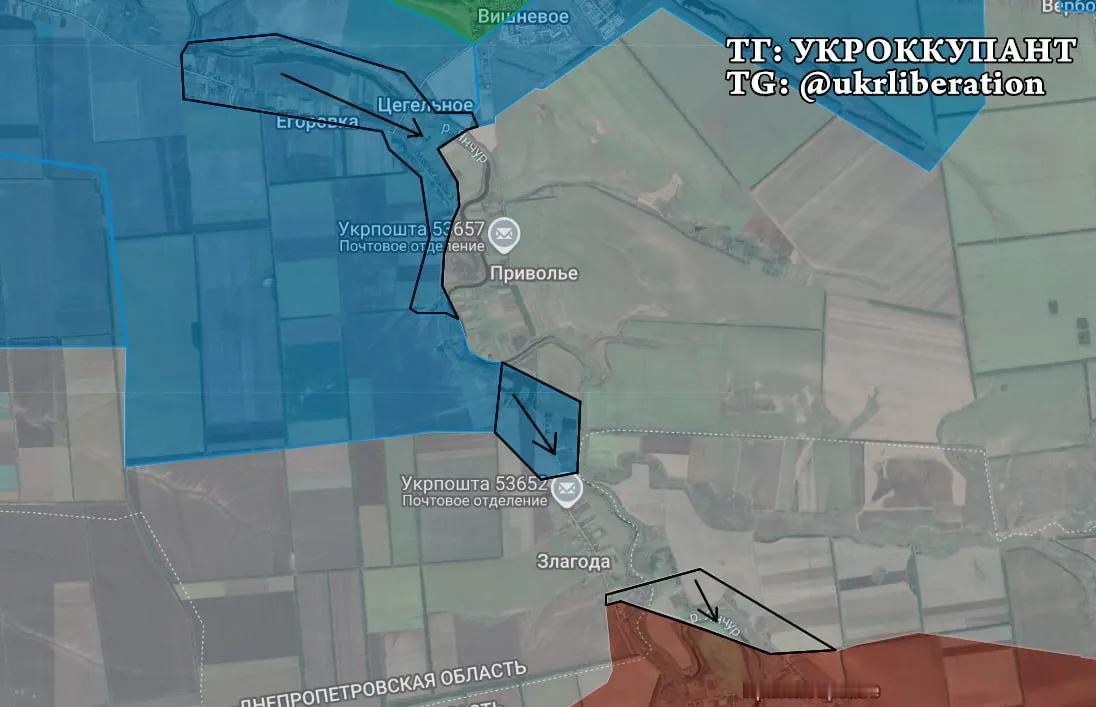 乌军已完全解放亚历山德里夫卡方向的叶戈里夫卡，并在兹拉霍达北部巩固阵地。
 
此