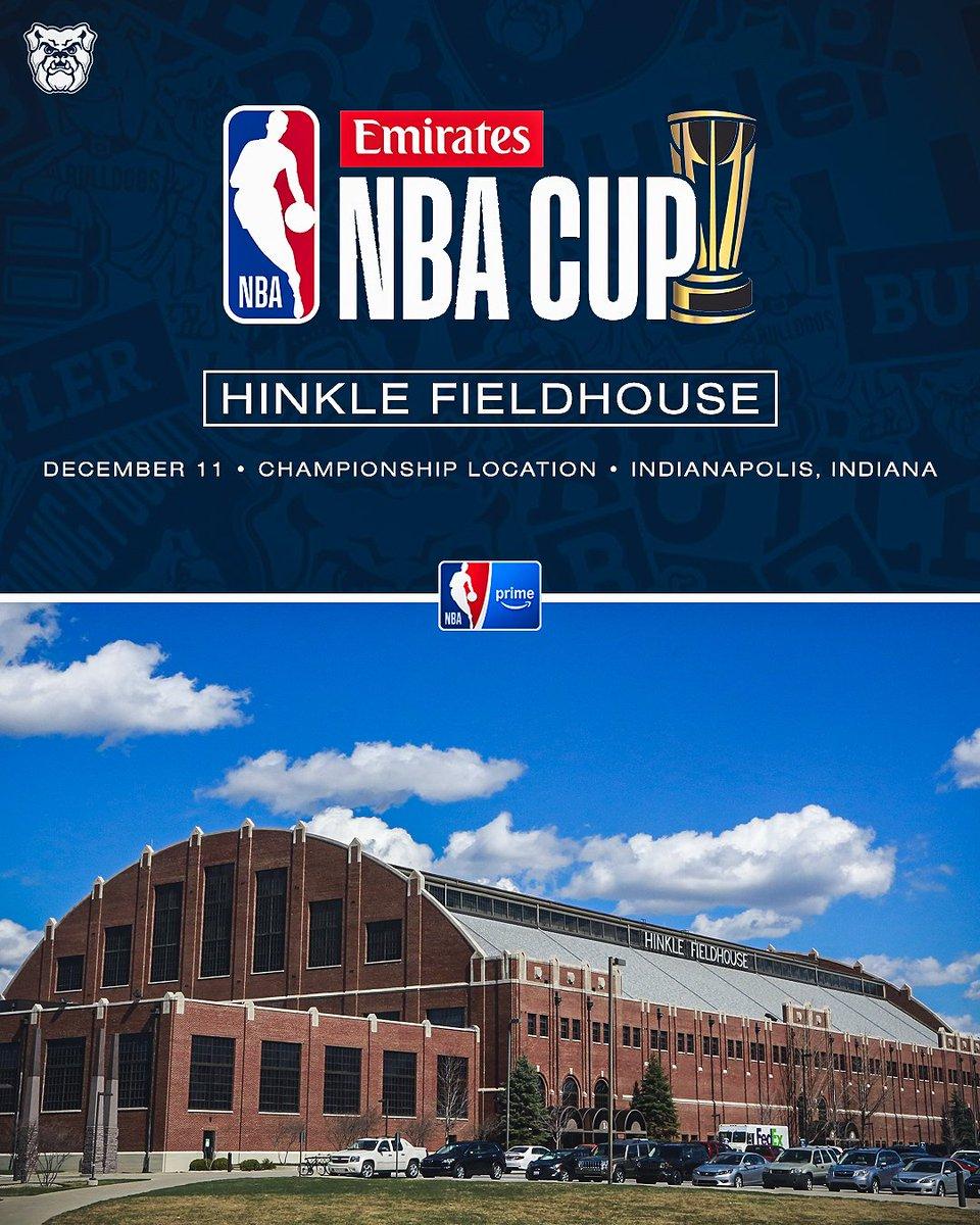 NBA于周二宣布，2026年NBA杯冠军赛将在印第安纳州巴特勒大学校园内的辛克尔