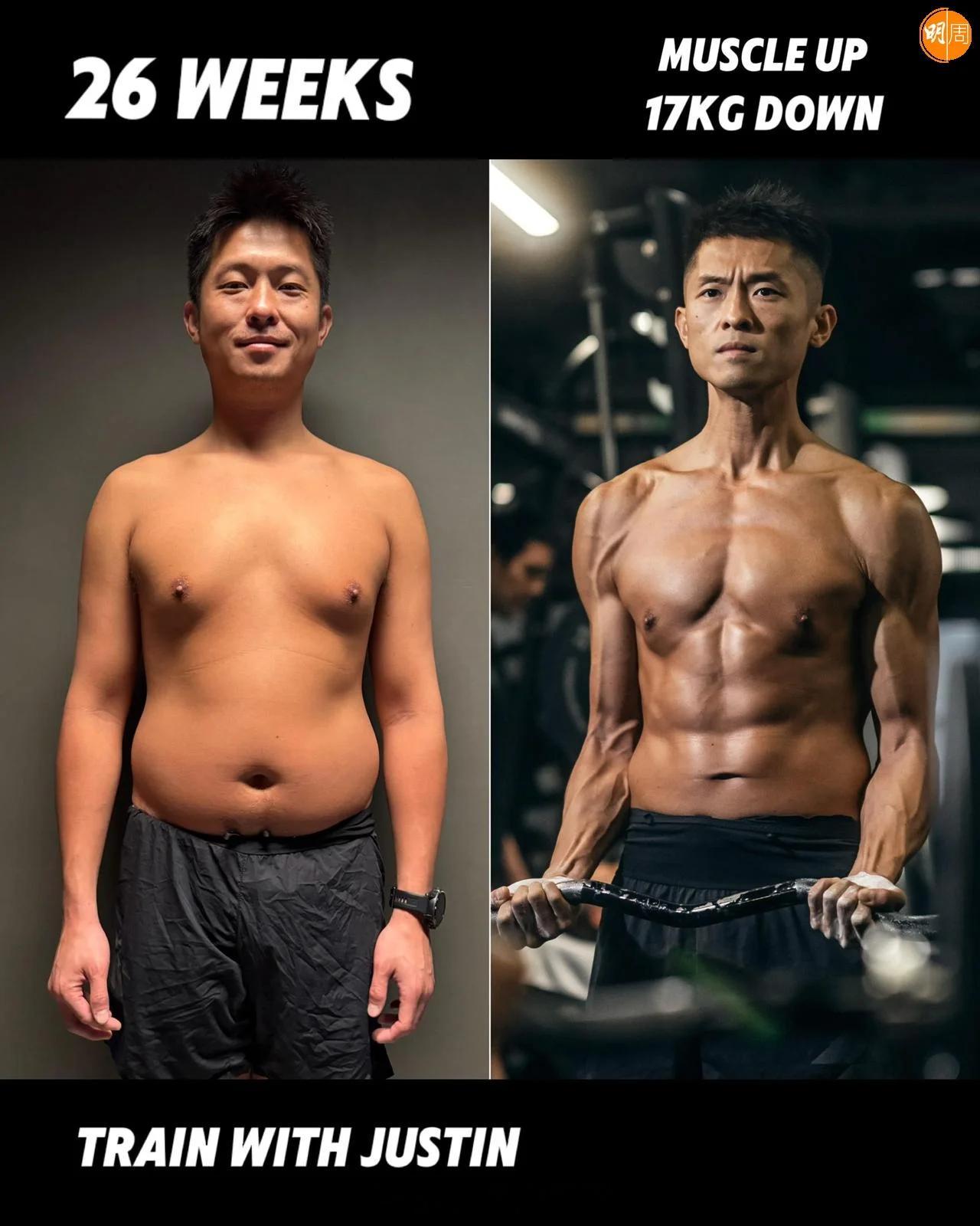 方绍聪晒减磅增肌成果　 花半年时间成就更好的自己38岁方绍聪（奶仔）曾演出《特技