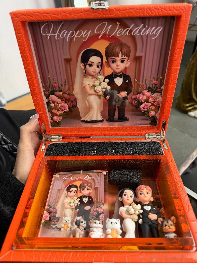 徐艺洋这大钻戒黄子韬徐艺洋婚纱照手办 徐艺洋 plog 两大吸睛点！闪眼大钻戒 